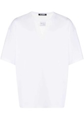 Raf Simons fishnet-panel short-sleeve T-shirt