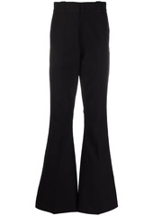 Raf Simons flared pressed-crease trousers