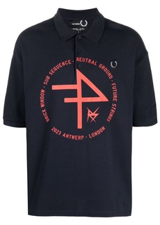 Raf Simons logo-patch polo shirt