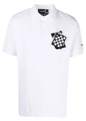 Raf Simons patch detail logo polo shirt