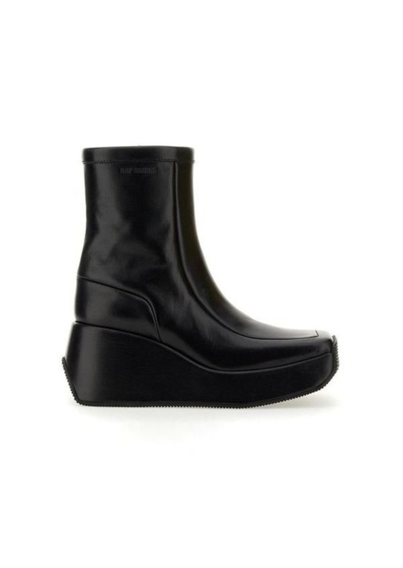 RAF SIMONS ANKLE BOOT WITH SQUARE TOE