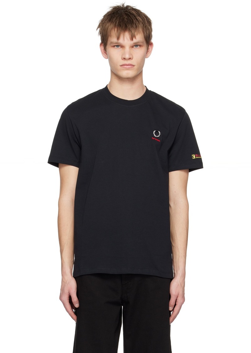 Raf Simons Black Embroidered T-Shirt