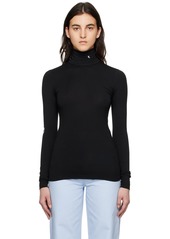 Raf Simons Black Hand Sign Turtleneck