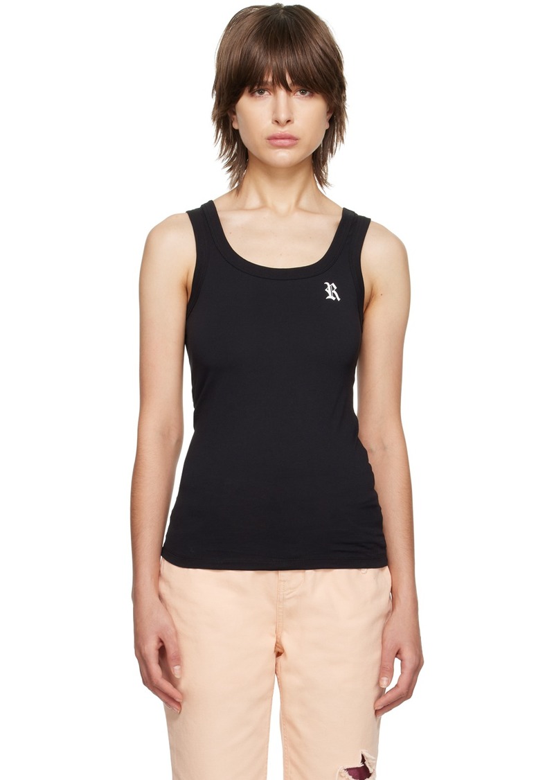 Raf Simons Black Patch Tank Top