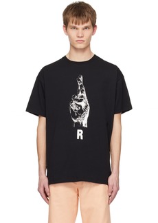 Raf Simons Black Printed T-Shirt