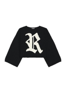 Raf Simons Bulky Knit Sweater With R Jacquard