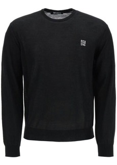 Raf simons crew-neck logo sweater