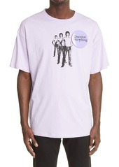 Raf Simons Question Everything Oversize Graphic Tee in Lila at Nordstrom
