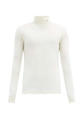Raf Simons R-embroidered roll-neck jersey top