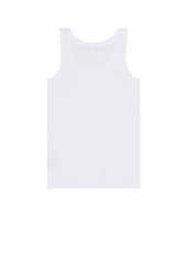 Raf Simons Tank Top With R Print And Leather Patch