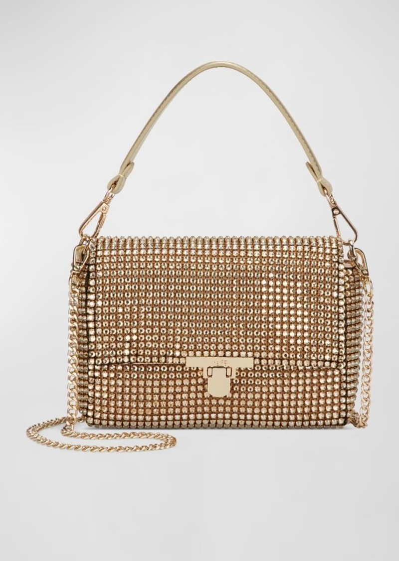 Rafe Sarita Crystal-Embellished Flap Clutch Bag