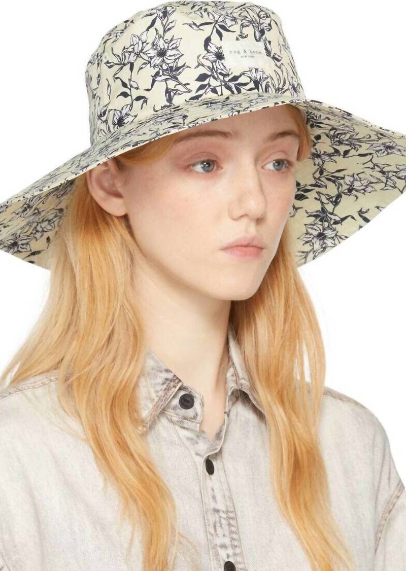 rag & bone Addison Cruise Hat In Yellow Floral