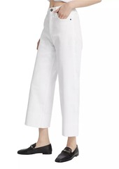 rag & bone Andi High-Rise Wide-Leg Cropped Jeans