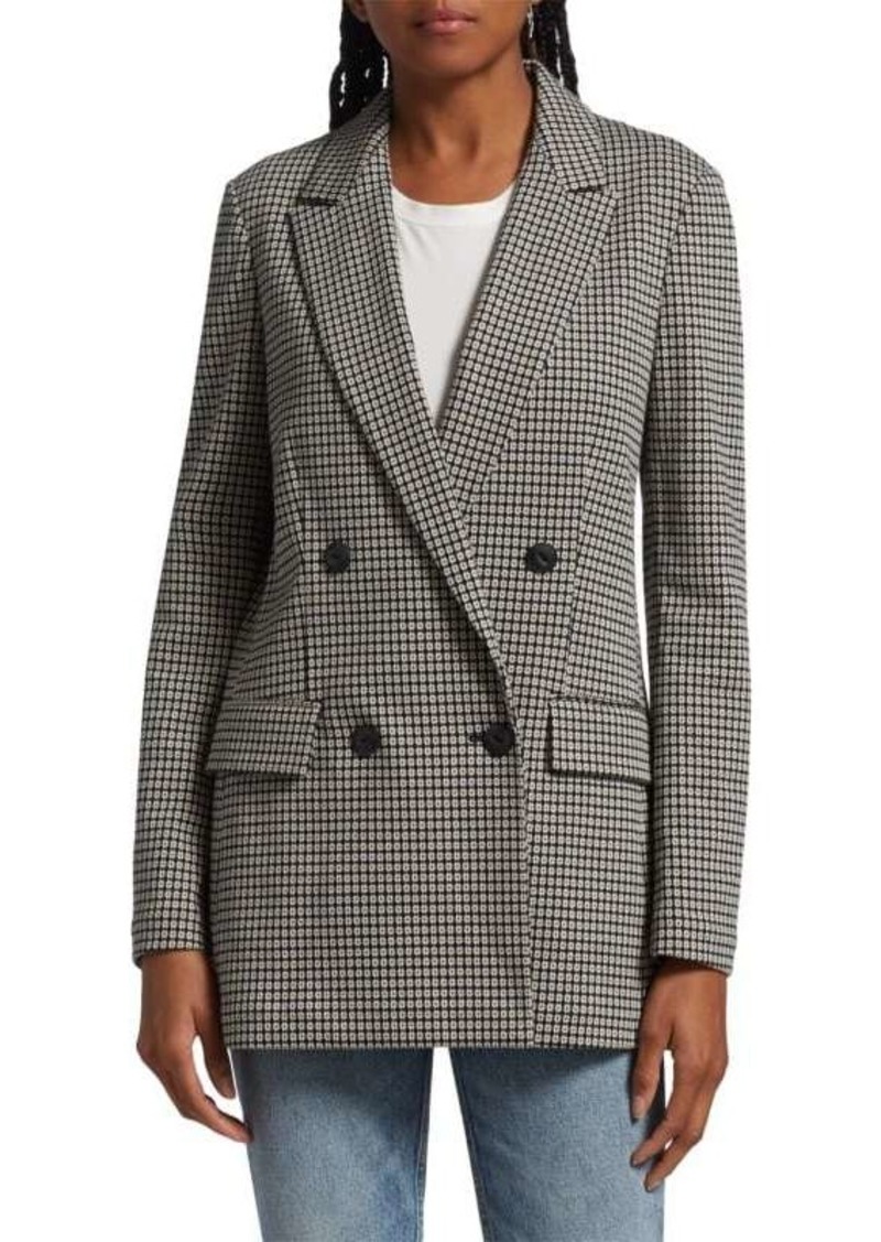 rag & bone Andie Printed Double-Breasted Blazer