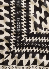 rag & bone Astra Swiggly Geometric Cotton Scarf