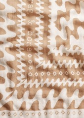 rag & bone Astra Swiggly Geometric Cotton Scarf
