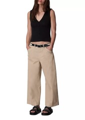 rag & bone Banks Cotton Wide-Leg Pants