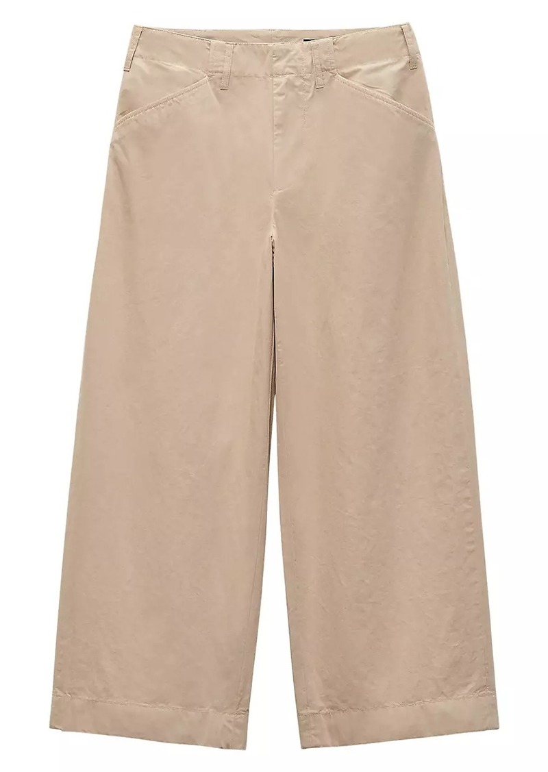 rag & bone Banks Cotton Wide-Leg Pants