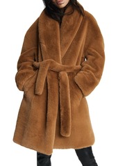 rag & bone Bijou Tie Faux Fur Coat