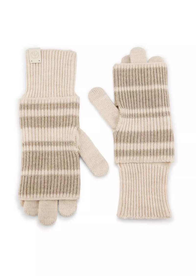 rag & bone Blake Stripe Layered Gloves