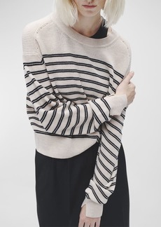 rag & bone Bree Striped Crewneck Sweater