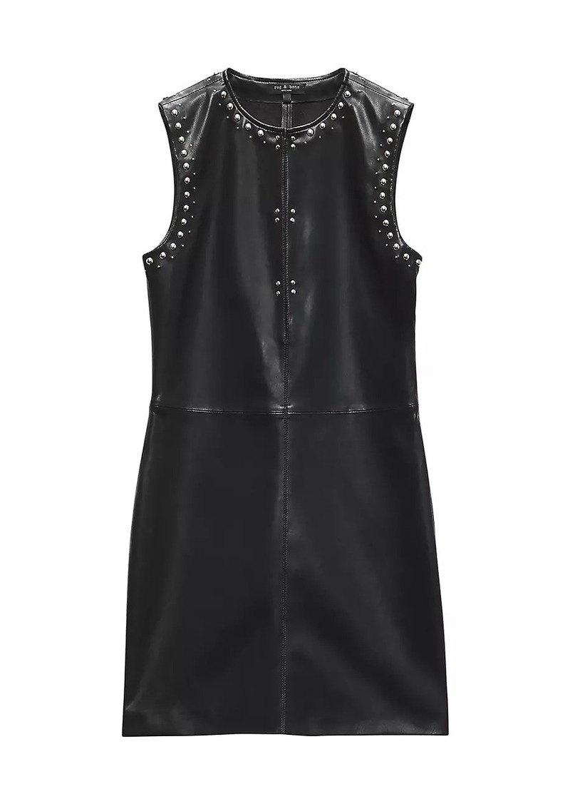 rag & bone Brigette Faux Leather Minidress