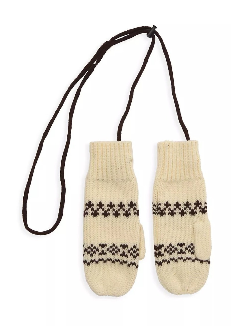 rag & bone Brooke Fair Isle Wool Mittens