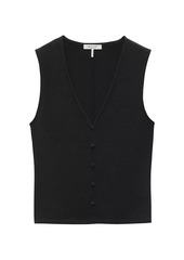 rag & bone Buttoned Knit Tank Top