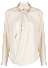 rag & bone buttoned satin-finish shirt