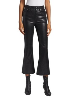 rag & bone Casey Coated High Rise Ankle Flare Jeans