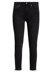rag & bone Cate Mid-Rise Ankle Skinny Jean With Zips
