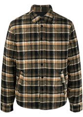 rag & bone check-pattern long-sleeve shirt jacket