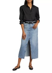 rag & bone Clara Five-Pocket Midi-Skirt