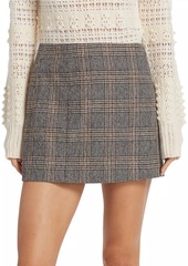 rag & bone Cora Plaid Buckle Miniskirt