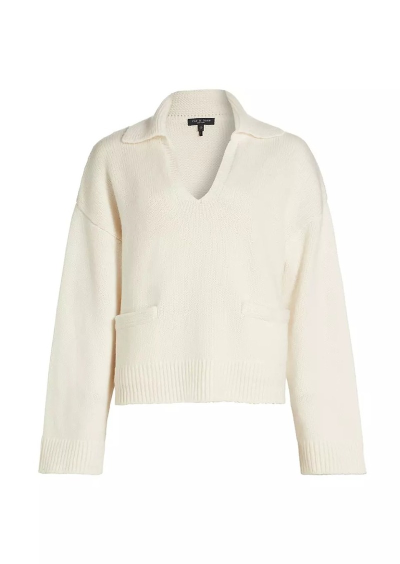 rag & bone Danica Wool & Cashmere Polo Sweater