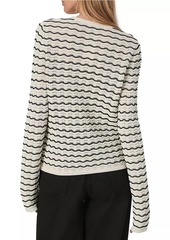 rag & bone Elisa Wavy Striped Cardigan