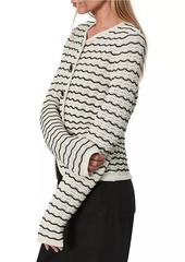 rag & bone Elisa Wavy Striped Cardigan