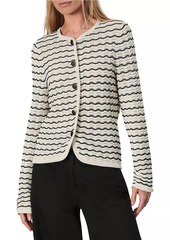 rag & bone Elisa Wavy Striped Cardigan