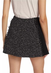 rag & bone Elsie Metallic Tweed Miniskirt