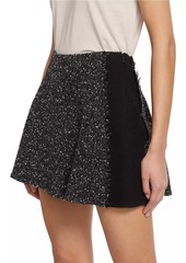 rag & bone Elsie Metallic Tweed Miniskirt