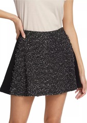 rag & bone Elsie Metallic Tweed Miniskirt