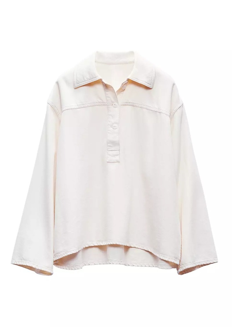 rag & bone Ultra Featherweight Emily Pop Over Shirt