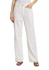 rag & bone Featherweight Logan Mid-Rise Wide-Leg Jeans