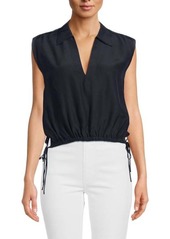 rag & bone Fiona Collared Silk Blend Shirt