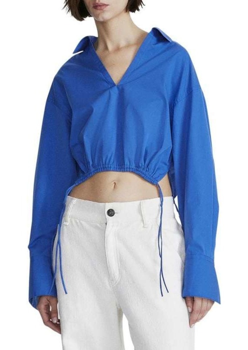 rag & bone Fiona Drawstring Crop Top