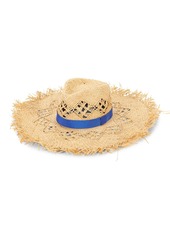 rag & bone Frayed Wide-Brim Raffia Hat