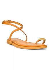 rag & bone Geo Ring Leather Ankle-Wrap Sandals