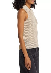 rag & bone Georgia Sleeveless Knit Polo Top