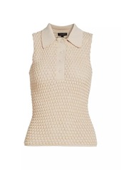 rag & bone Georgia Sleeveless Knit Polo Top