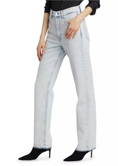 rag & bone Harlow Mid-Rise Straight-Leg Jeans